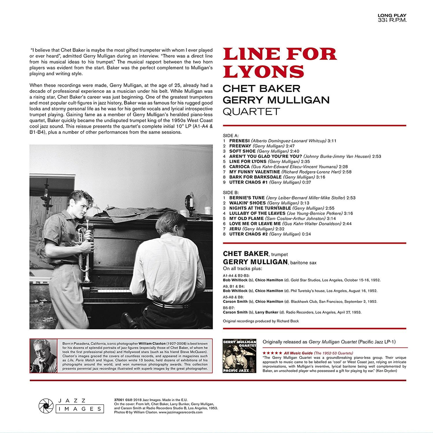 Chet Baker, Gerry Quartet Mulligan - Line For Lyons  - (Vinyl)