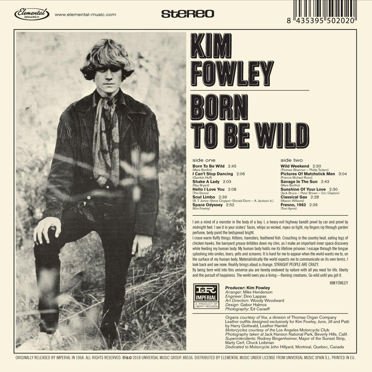 Kim Fowley - Born To Be Wild  - (CD)