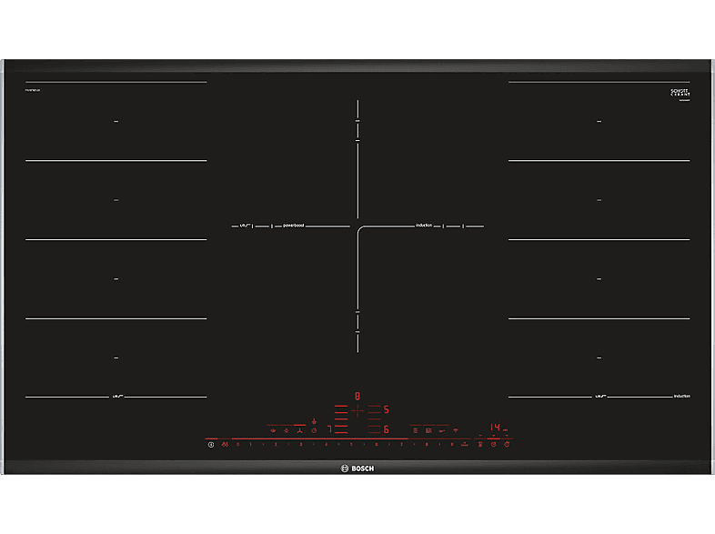 BOSCH PXV975DV1E Serie8 Beépíthető flexInduction üvegkerámia főzőlap