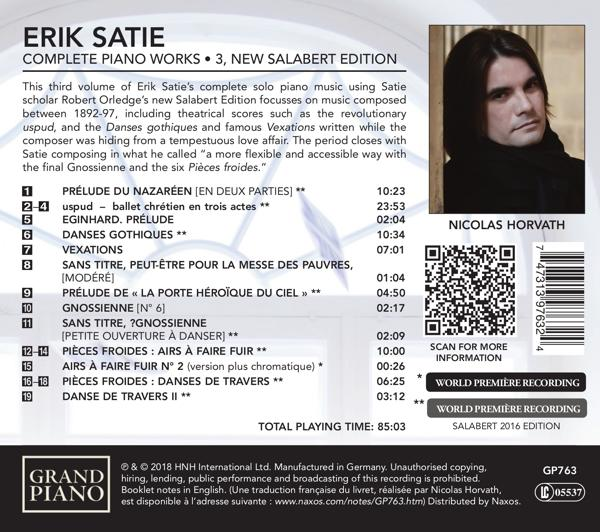 CD-Cover mit Porträt eines Mannes, Titelliste und detaillierten Informationen. Hintergrund ist weiß und beige.