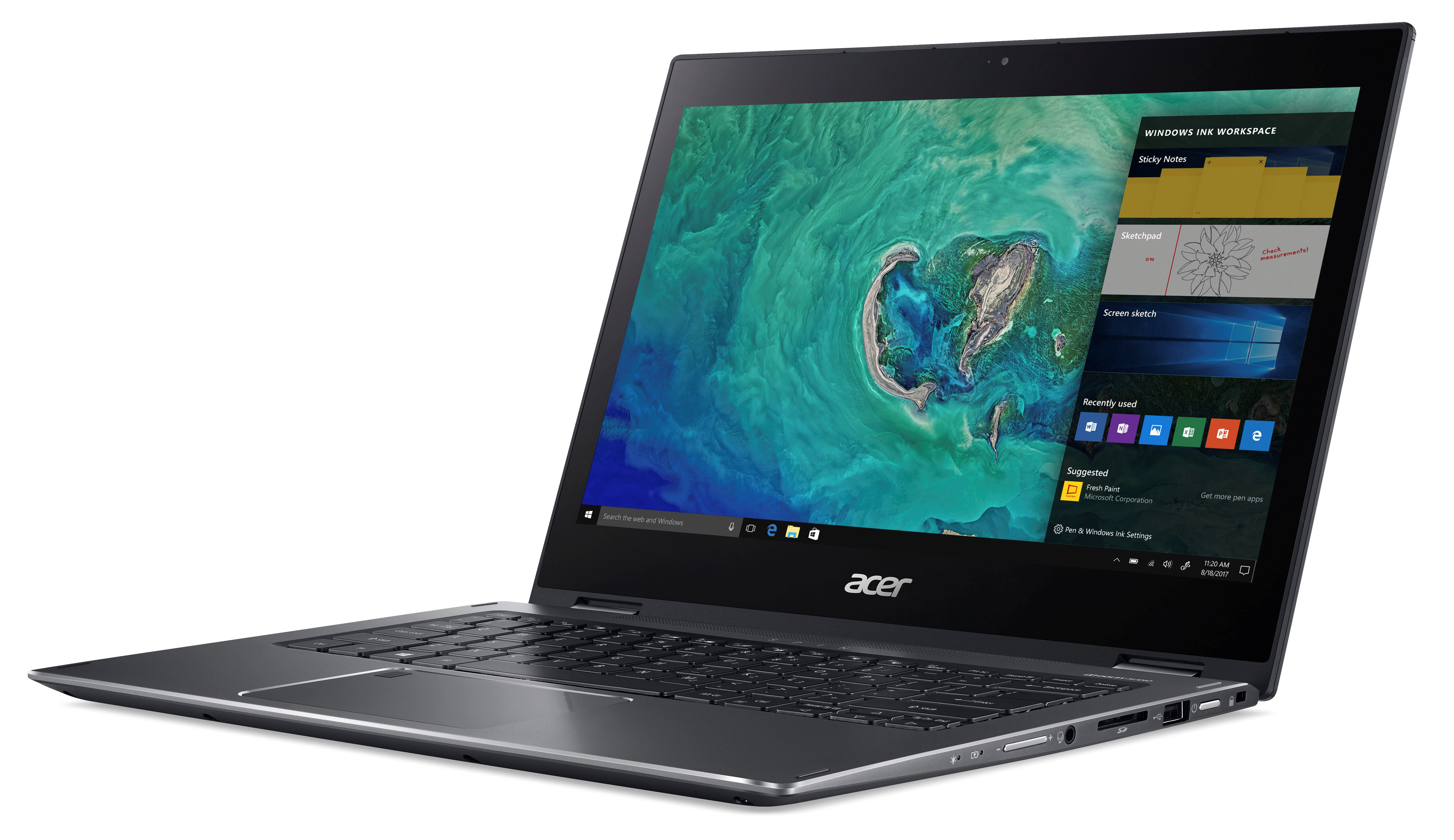 ACER Spin 5 (SP513-52N-862L) - 13,3 Zoll - Intel® Core™ i7 i7-8550U - 8 GB - 256 GB - Intel® UHD 620 - Windows 10 Home (64 Bit)