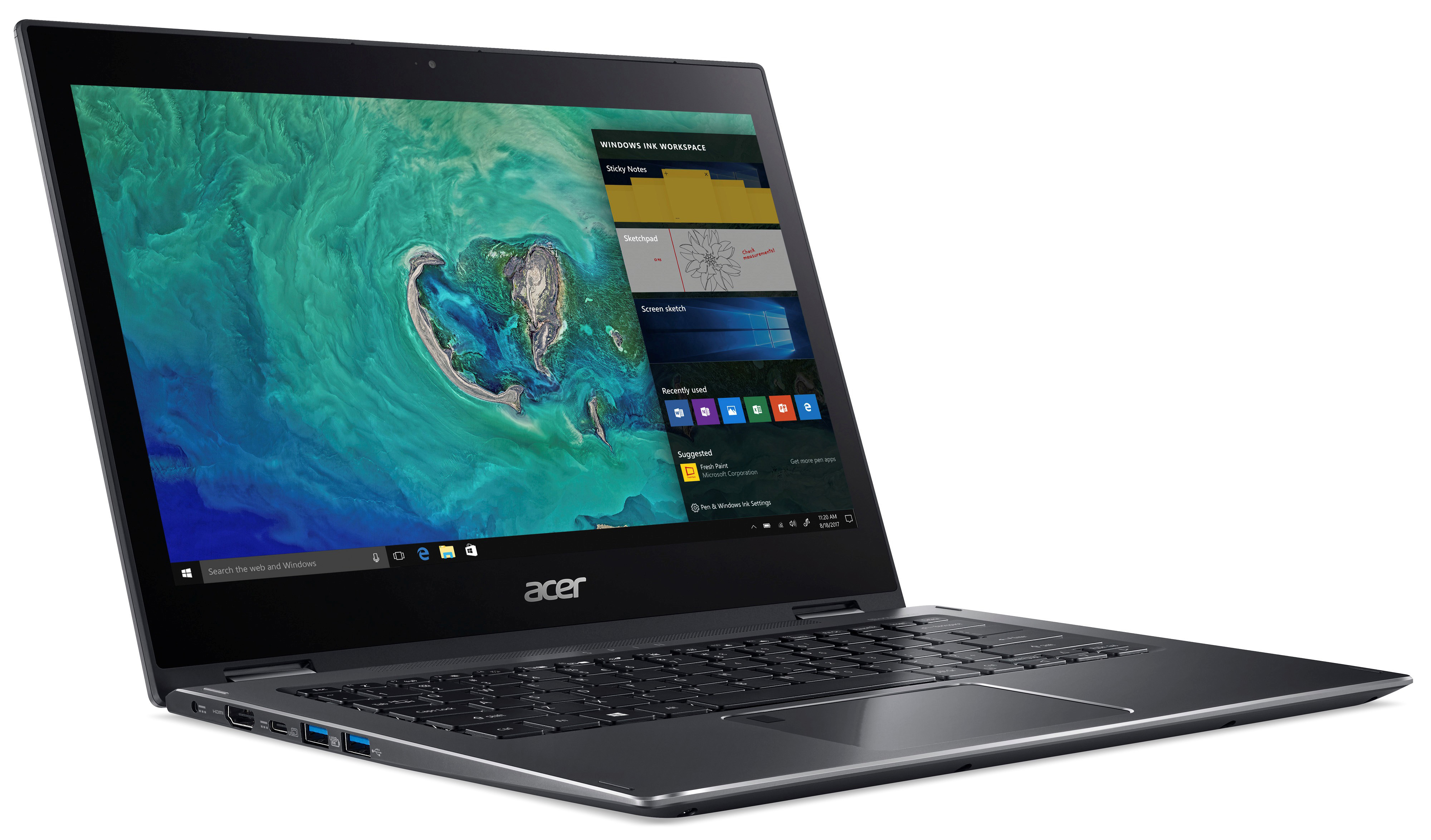 ACER Spin 5 (SP513-52N-862L) - 13,3 Zoll - Intel® Core™ i7 i7-8550U - 8 GB - 256 GB - Intel® UHD 620 - Windows 10 Home (64 Bit)