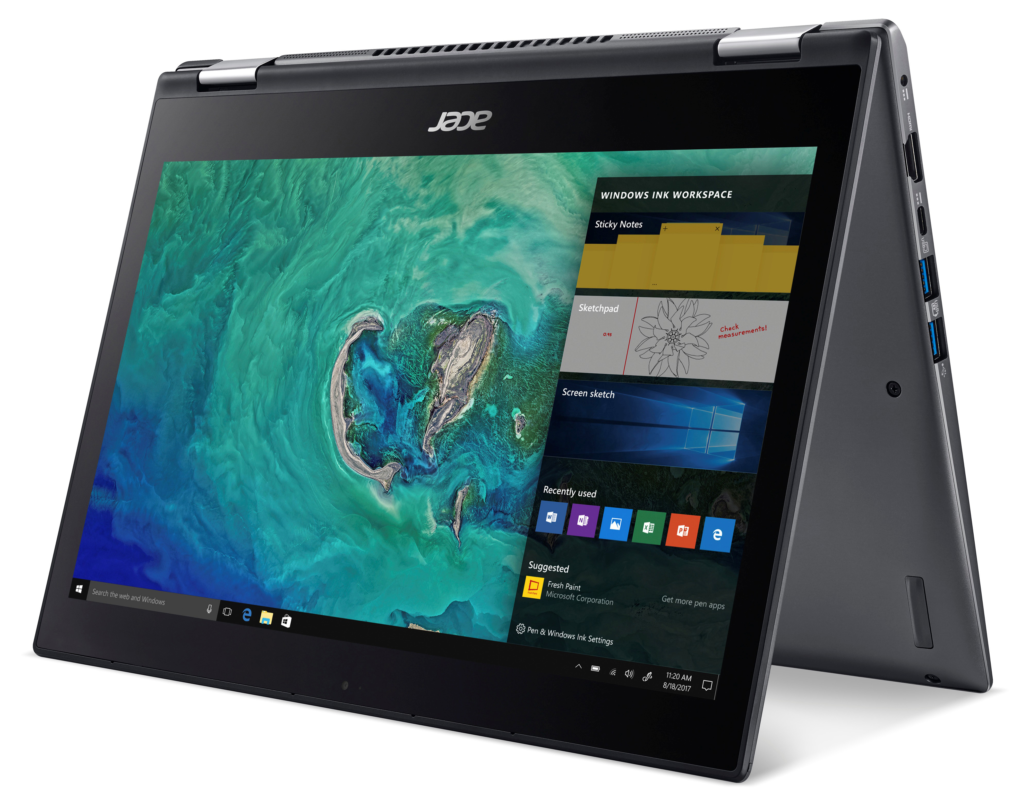 ACER Spin 5 (SP513-52N-862L) - 13,3 Zoll - Intel® Core™ i7 i7-8550U - 8 GB - 256 GB - Intel® UHD 620 - Windows 10 Home (64 Bit)