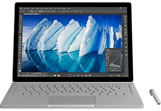 MICROSOFT Surface Book - Convertible (13.5 ", 256 GB SSD, Argent)