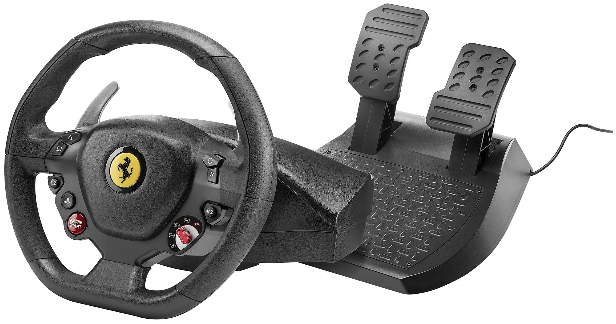 Volante Thrustmaster T80 ferrari 488 gtb ps4 pedales edition de carreras para ps4pc funciona con juegos ps5 pcps4ps5 pcps4