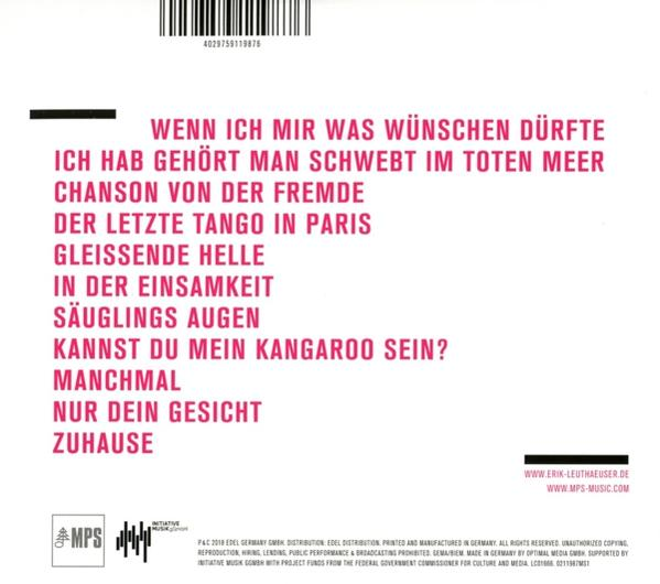 Rückseite einer CD mit deutschem Text, einschließlich Songtiteln und dem MPS-Logo.