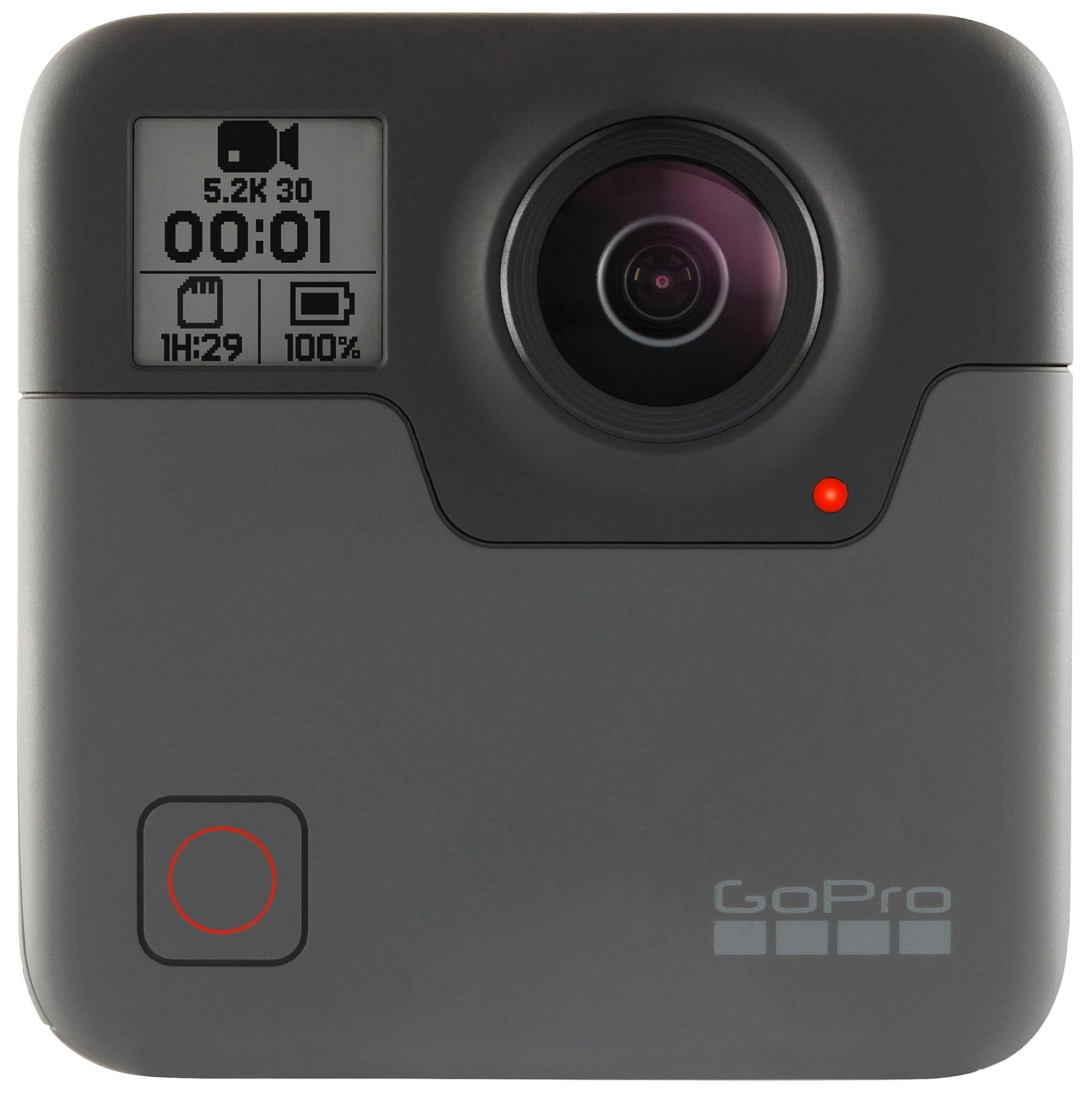 Cámara deportiva - GoPro Fusion, Vídeo 5.2K, VR, 360º, 30 fps, 18 MP, WiFi, Bluetooth
