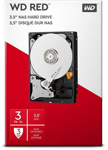 Disque Dur Western Digital WD Red 3To 3.5" SATA III - NASware 3.0, WD30EFRX, Neuf