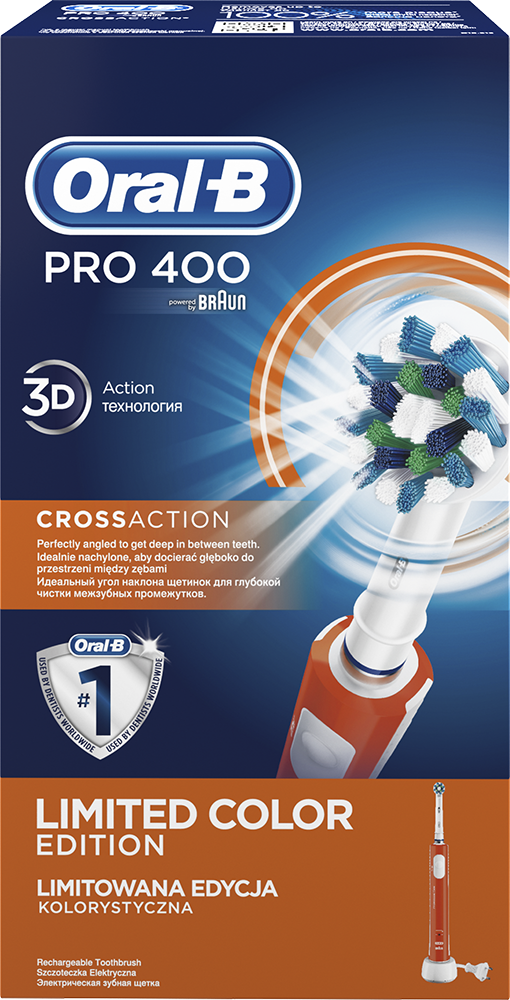 ORAL-B PRO 400 D16 elektromos fogkefe, narancssárga