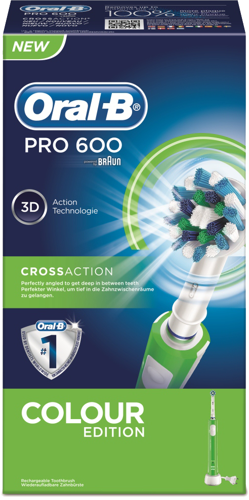 ORAL-B PRO 400 D16.513 elektromos fogkefe, zöld