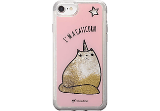 CELLULARLINE IPH6-8 STARDUST COVER CATICORN - Handyhülle (Passend für Modell: Apple iPhone 7)