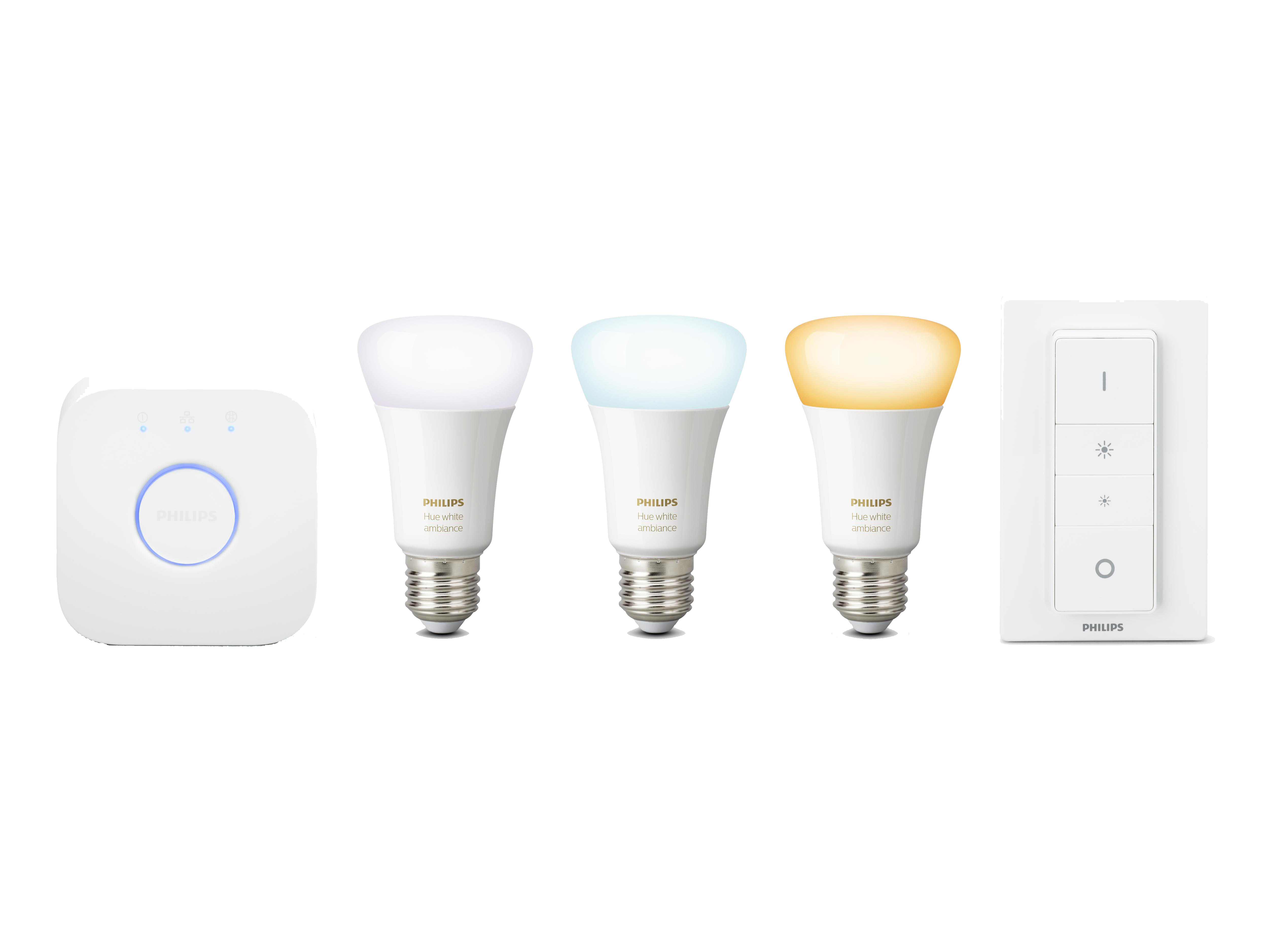 PHILIPS HUE White Ambiance Starterkit inclusief dimmer switch E27