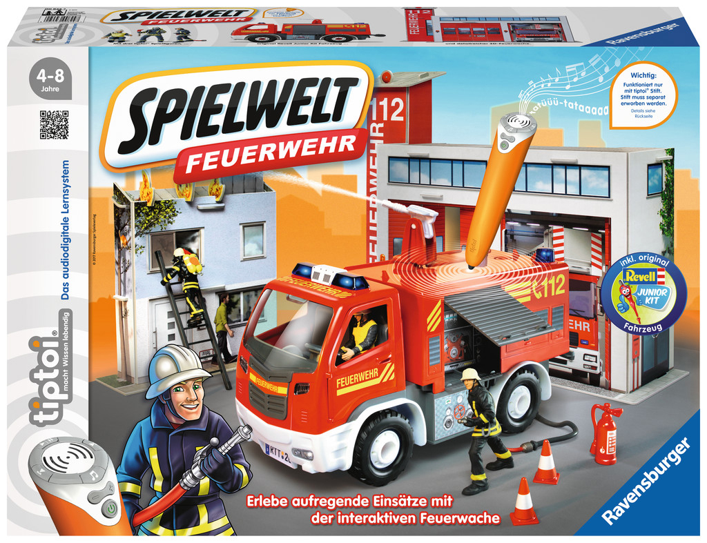 RAVENSBURGER tiptoi® Spielwelt Feuerwehr tiptoi®, Mehrfarbig