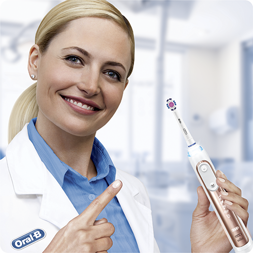 ORAL-B Genius 9300 Rose Gold Cross Action fejjel