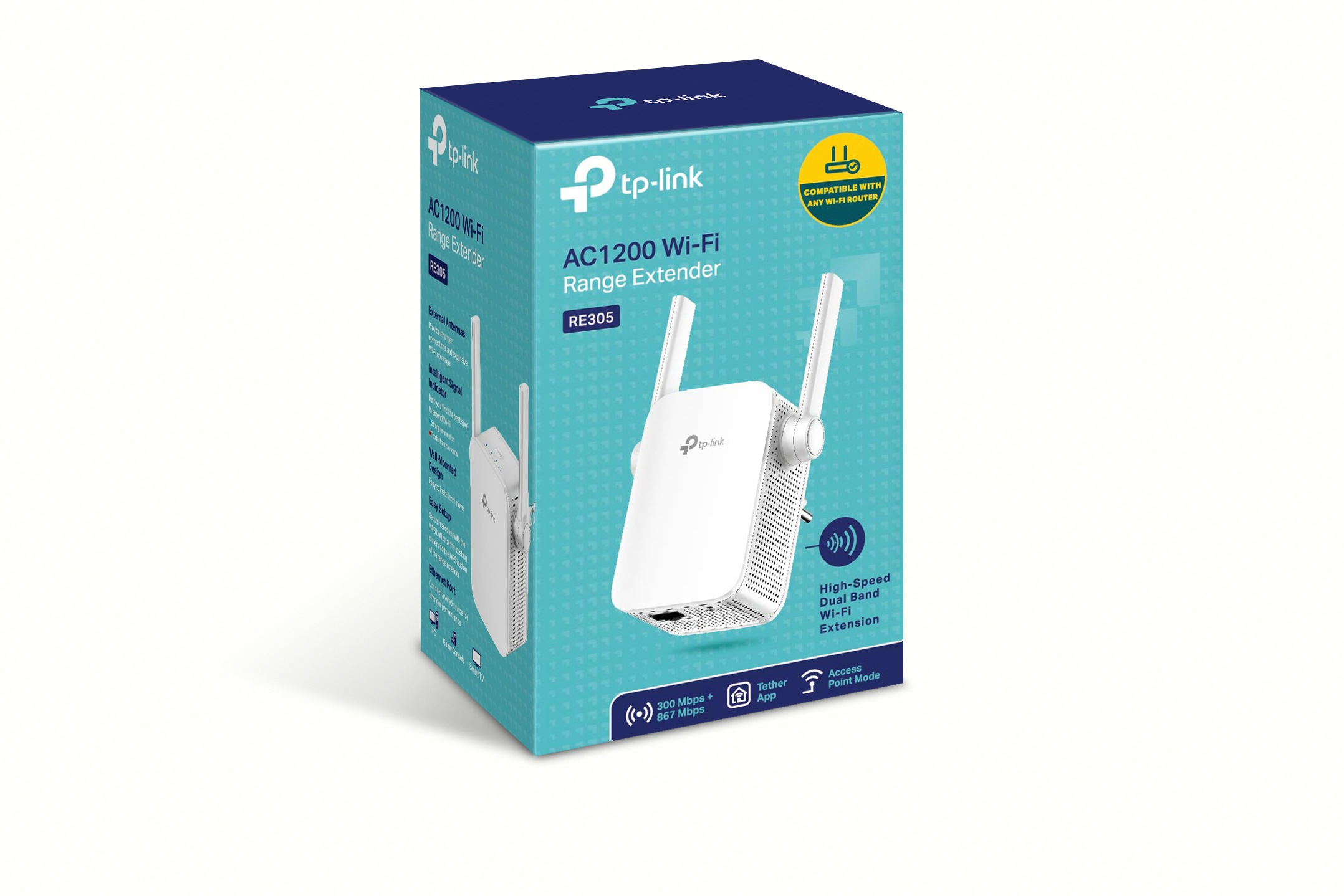 TP-LINK RE305 Gigabit (AC1200-Dualband) WLAN Repeater