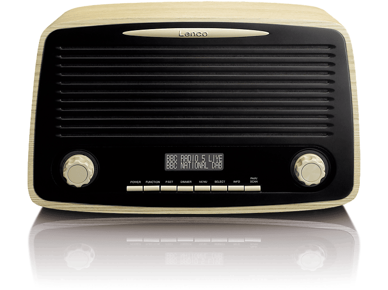 LENCO DAR-012WD RETRO DAB+ FM RADIO W/BT