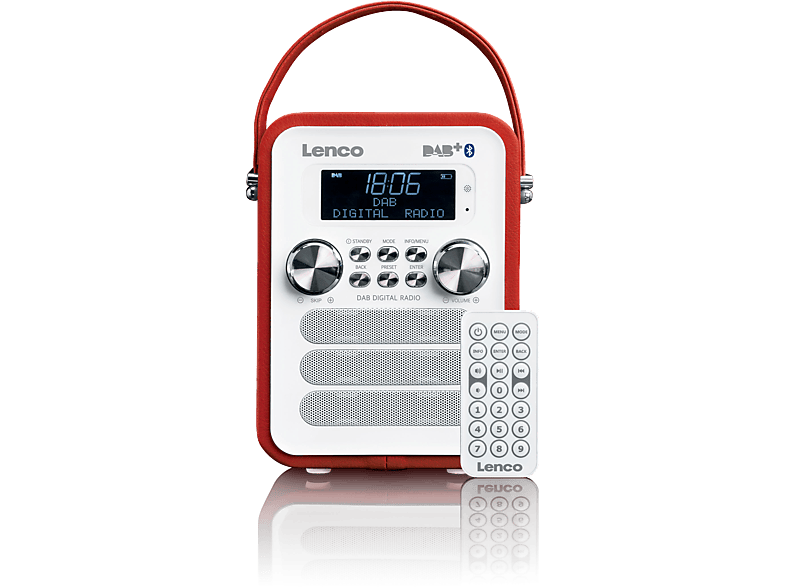 LENCO Draagbare radio DAB+ BT (PDR-050RD)