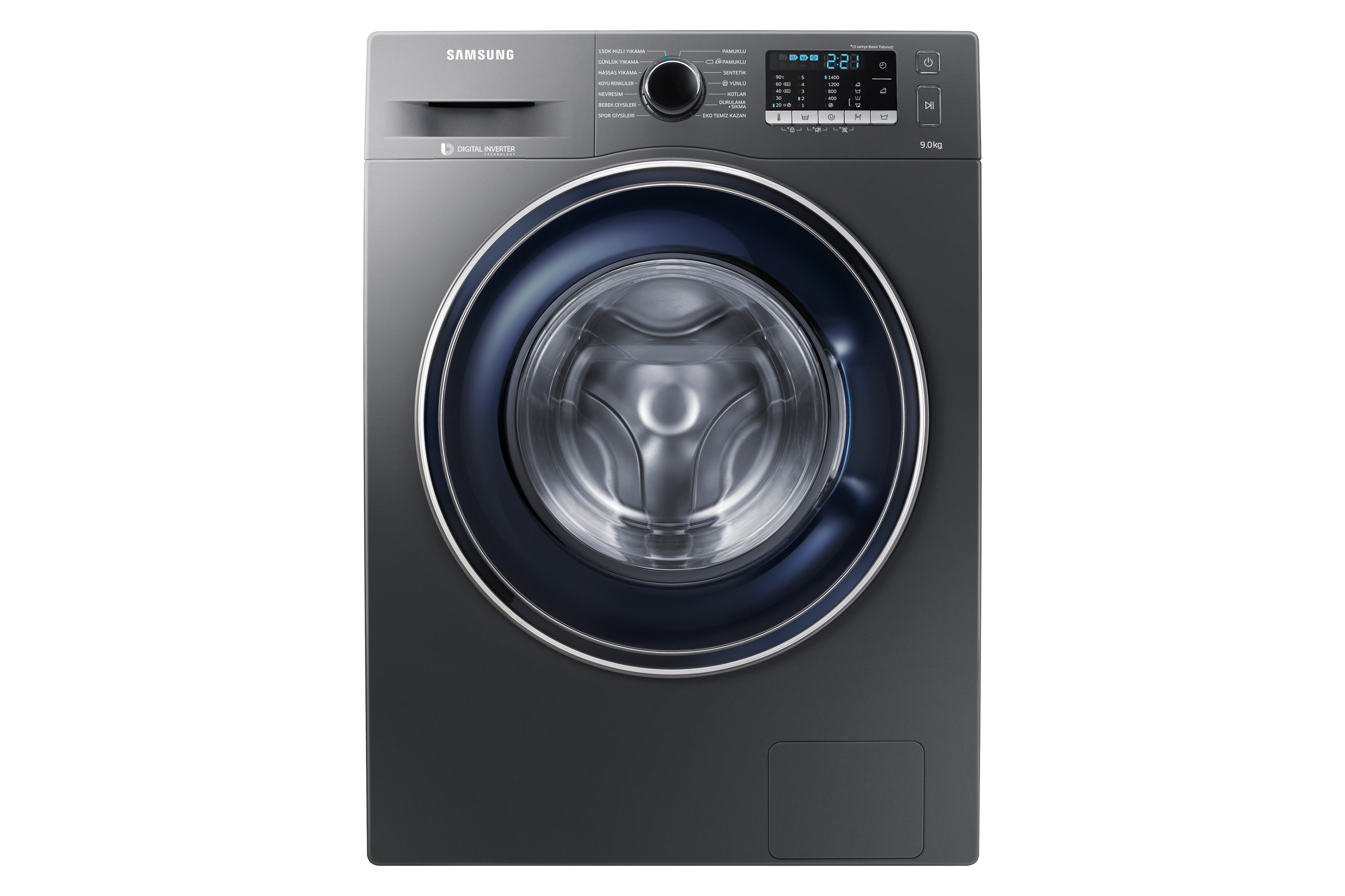 SAMSUNG WW90J5475FX/AH CM A+++ Enerji Sınıfı 9Kg 1400 Devir Çamaşır Makinesi Inox