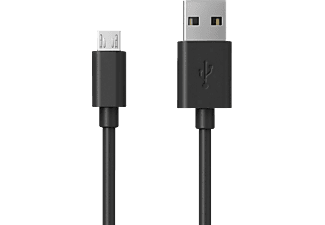 REALPOWER Micro-USB cable, Sync- und Ladekabel, 0,6 m, Schwarz