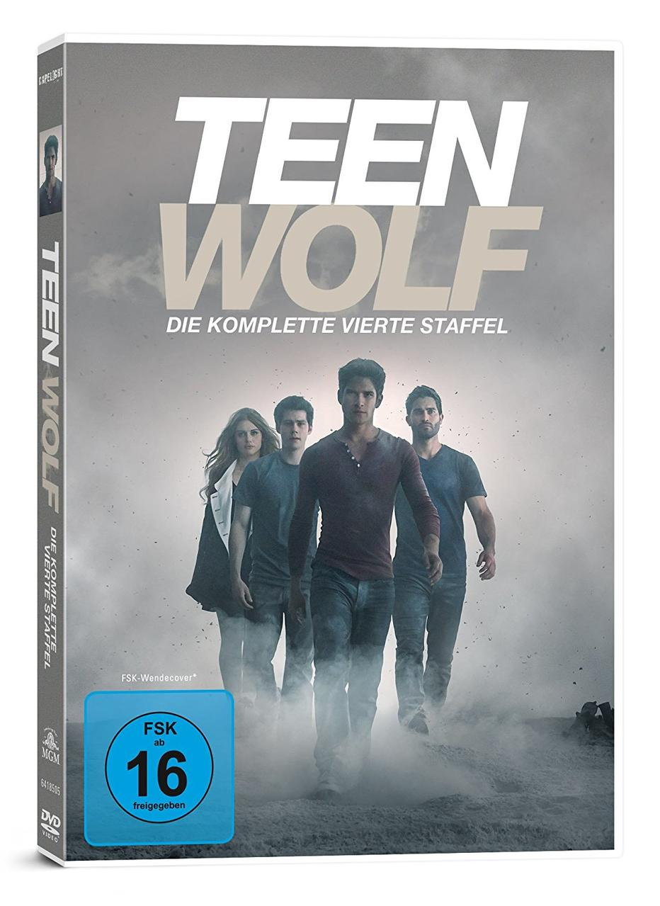 Teen Wolf DVD-Hülle mit vier Figuren, die auf einer unbefestigten Straße gehen.