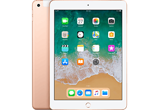 APPLE Apple iPad Wi-Fi + Cellular (2018) - Tablette (9.7 ", 128 GB, Gold)