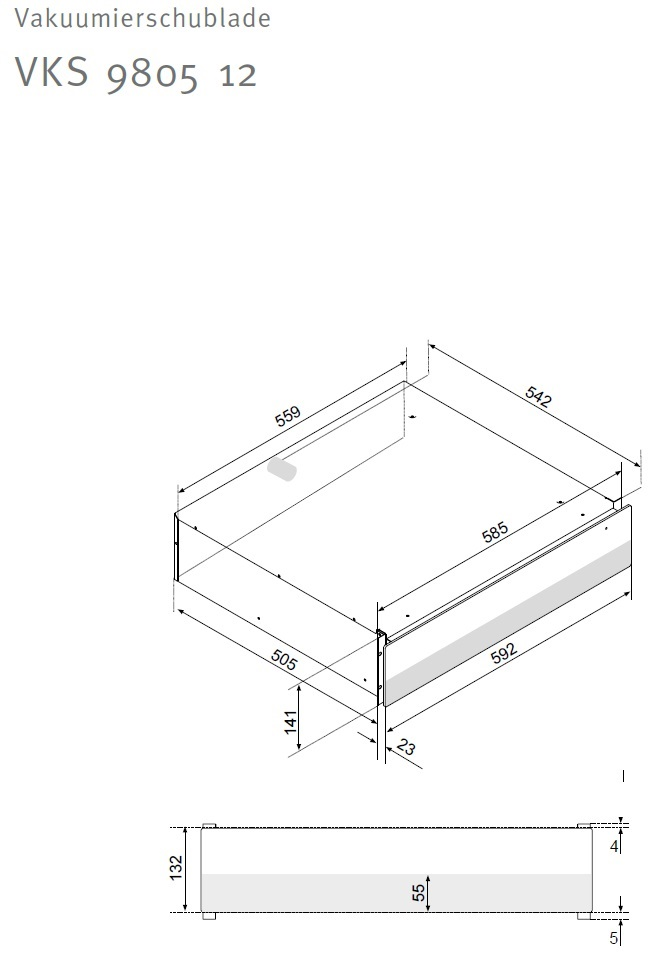 ORANIER VKS 9805 12  Vakuumierschublade Keine Angabe