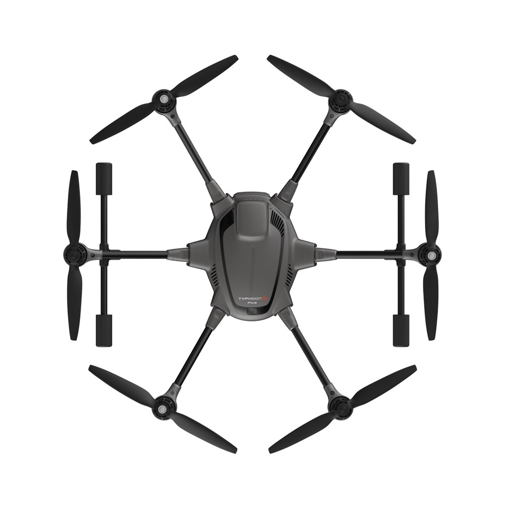 YUNEEC Typhoon H Plus, Drohne mit Premium-Kamera (20 MP, 4K mit 60FPS) Drohne, Schwarz