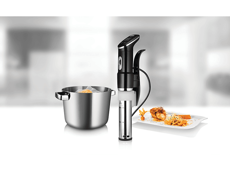 UNOLD 58915 Time Sous Vide (1300 Watt, Edelstahl/Schwarz)