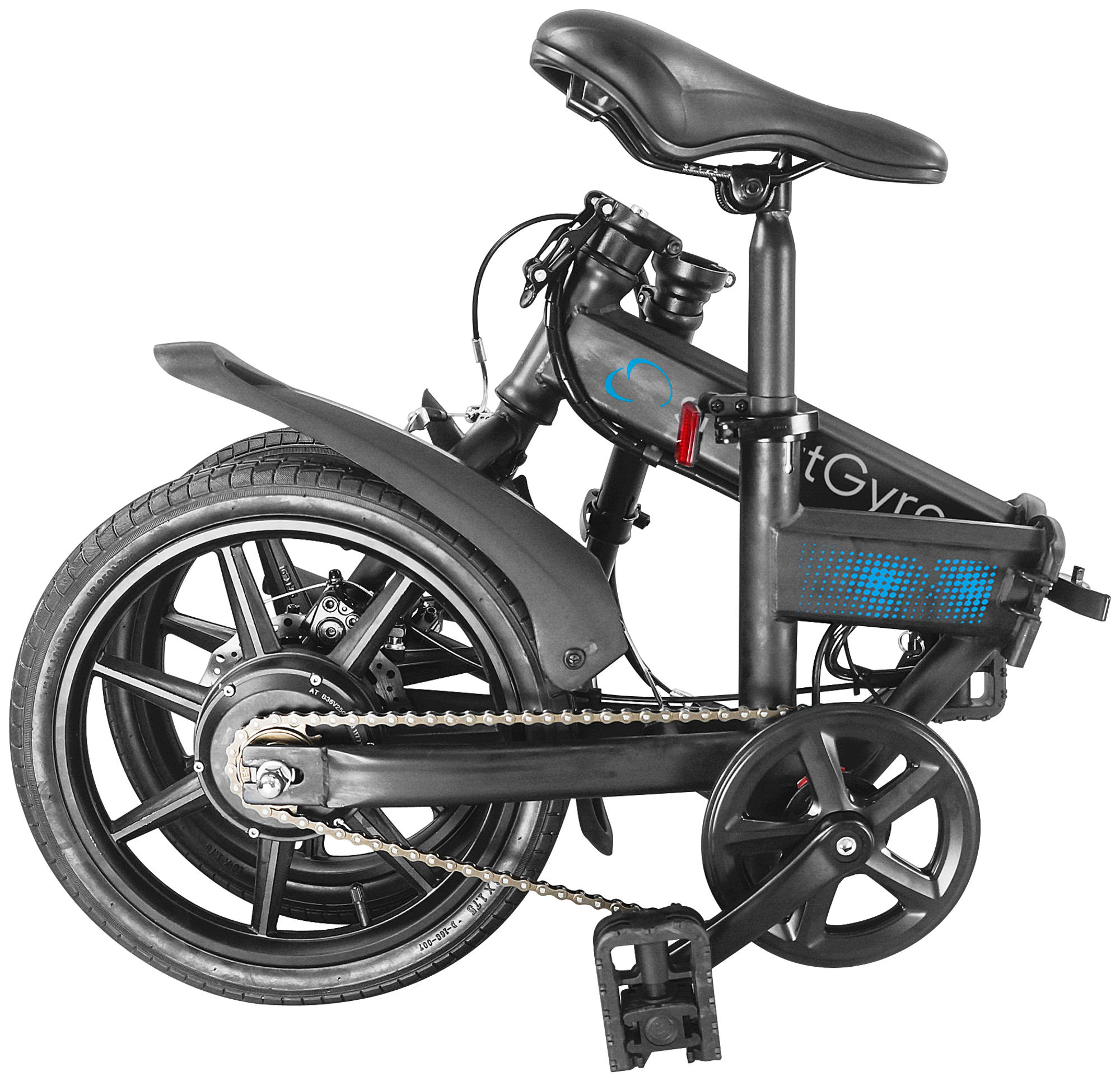 Bicicleta eléctrica - Woxter smartGyro E-Bike Black, 250 W, 25 Km/h, Autonomía 30-50 Km,