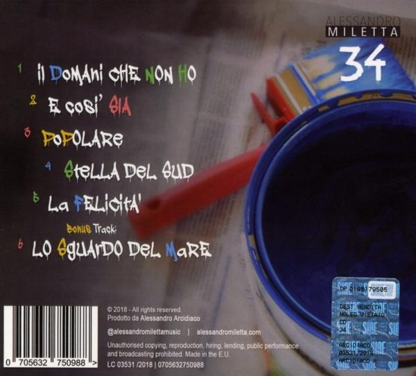 Alessandro Miletta - 34  - (CD)