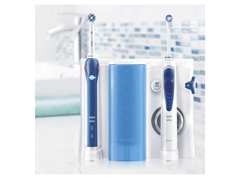 Darmen dood welzijn ORAL B Elektrische tandenborstel + Monddouche Oxyjet Center (PRO 2000)