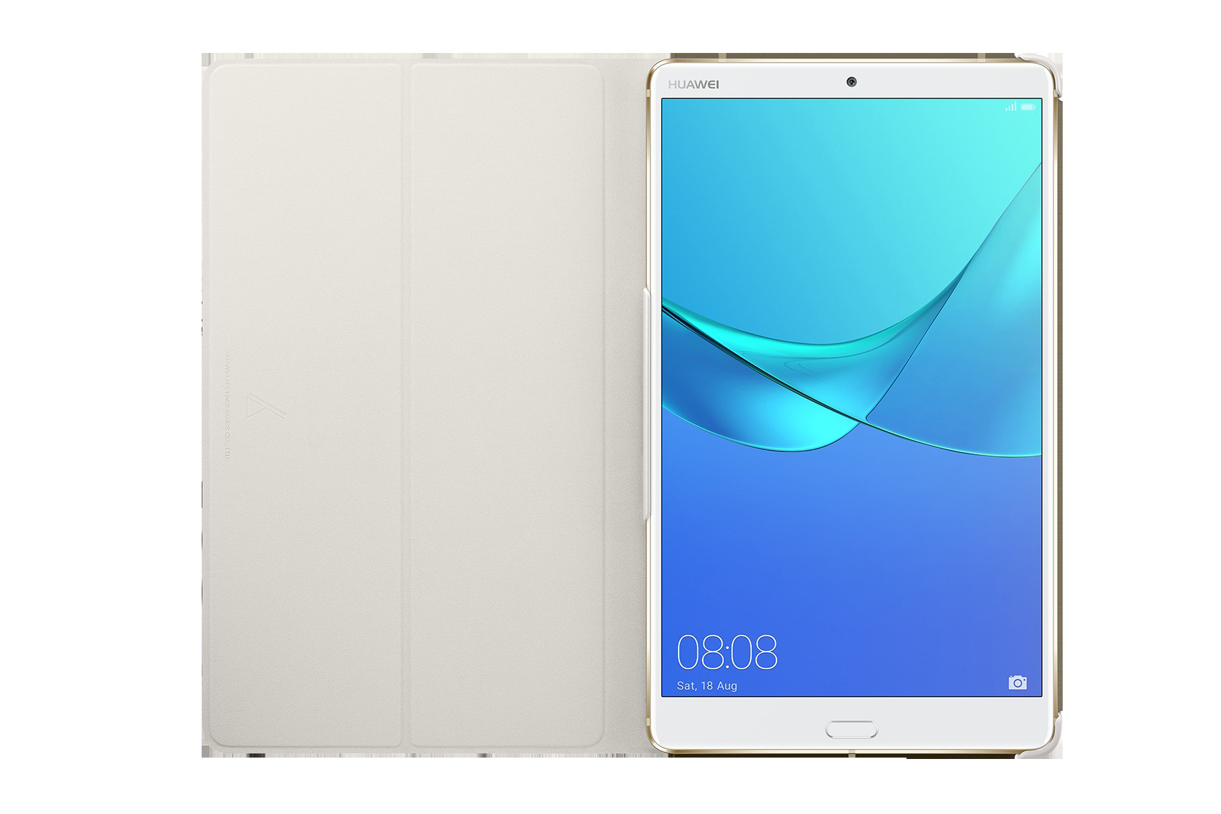 HUAWEI Flip Cover, Bookcover, Huawei, M5 8, Braun
