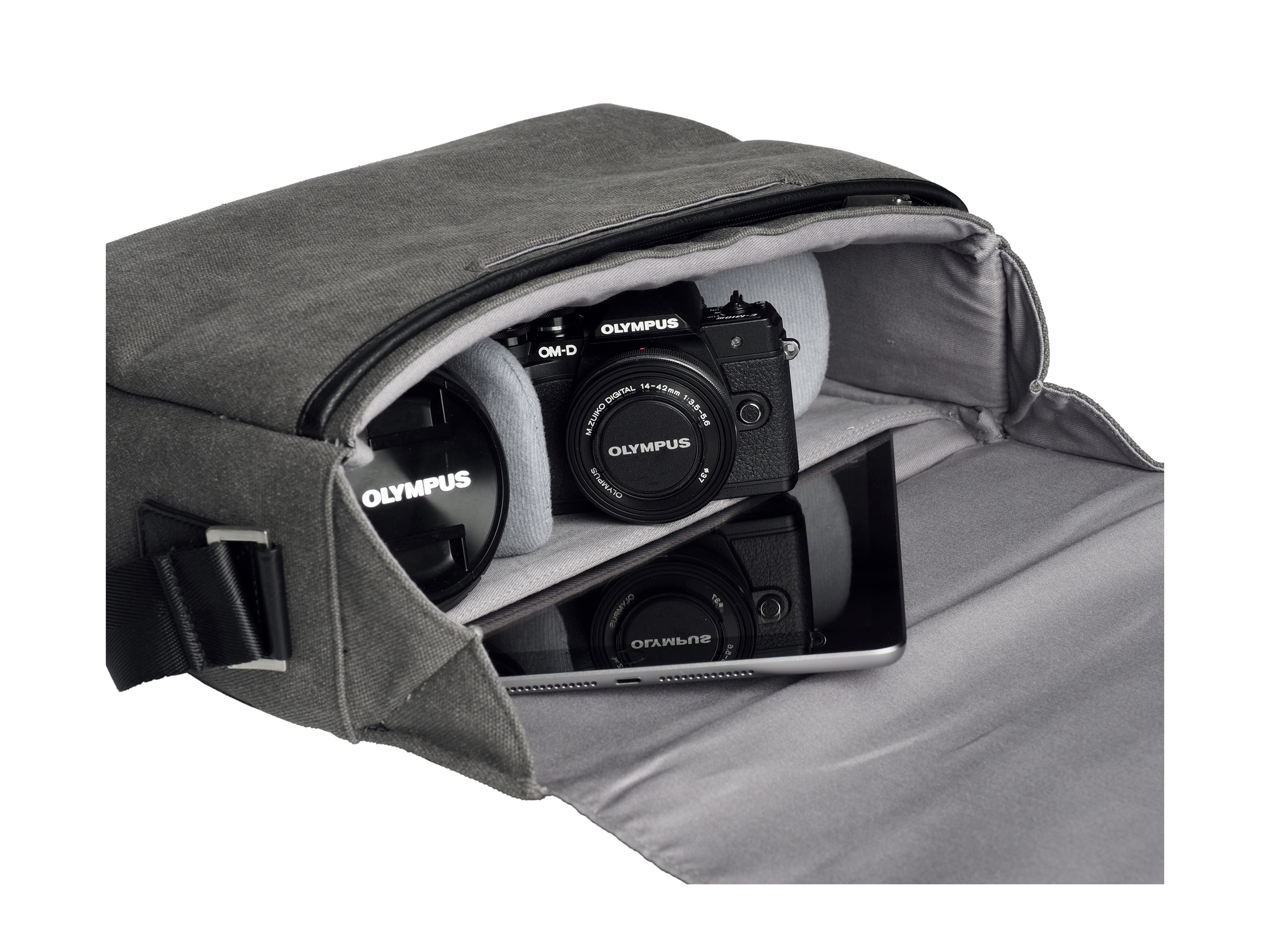 OLYMPUS Messenger Kameratasche, Schwarz