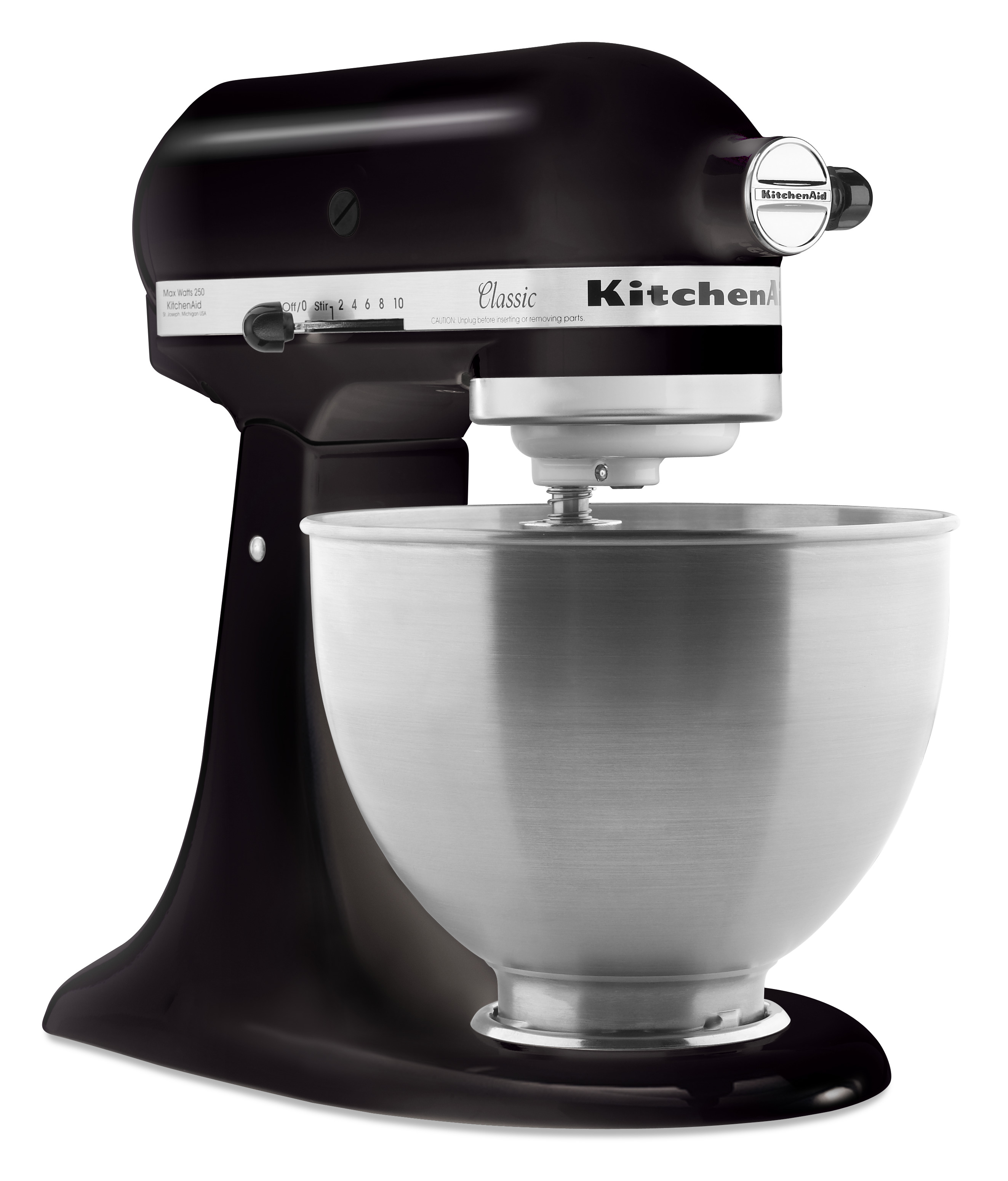 KITCHENAID 5K45SSEOB Classic Küchenmaschine Onyxschwarz (Rührschüsselkapazität: 4,3 l, 275 Watt)
