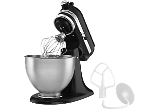 KITCHENAID 5K45SSEOB Classic Küchenmaschine Onyxschwarz (Rührschüsselkapazität: 4,3 Liter, 275 Watt)
