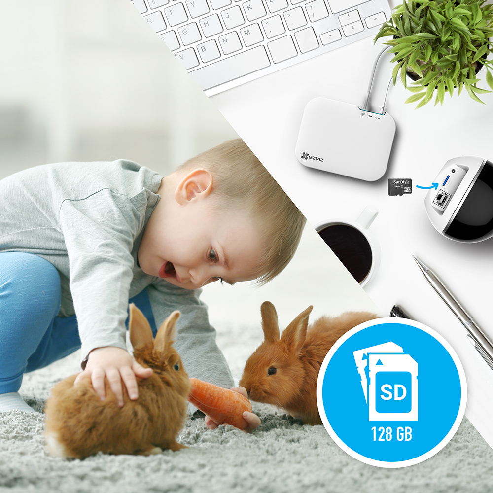 EZVIZ By Hikvision C6T Mini Indoor Wifi-camera Wit