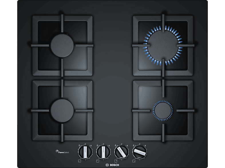 BOSCH PPP6A6B20 Gazlı Ankastre Ocak Siyah