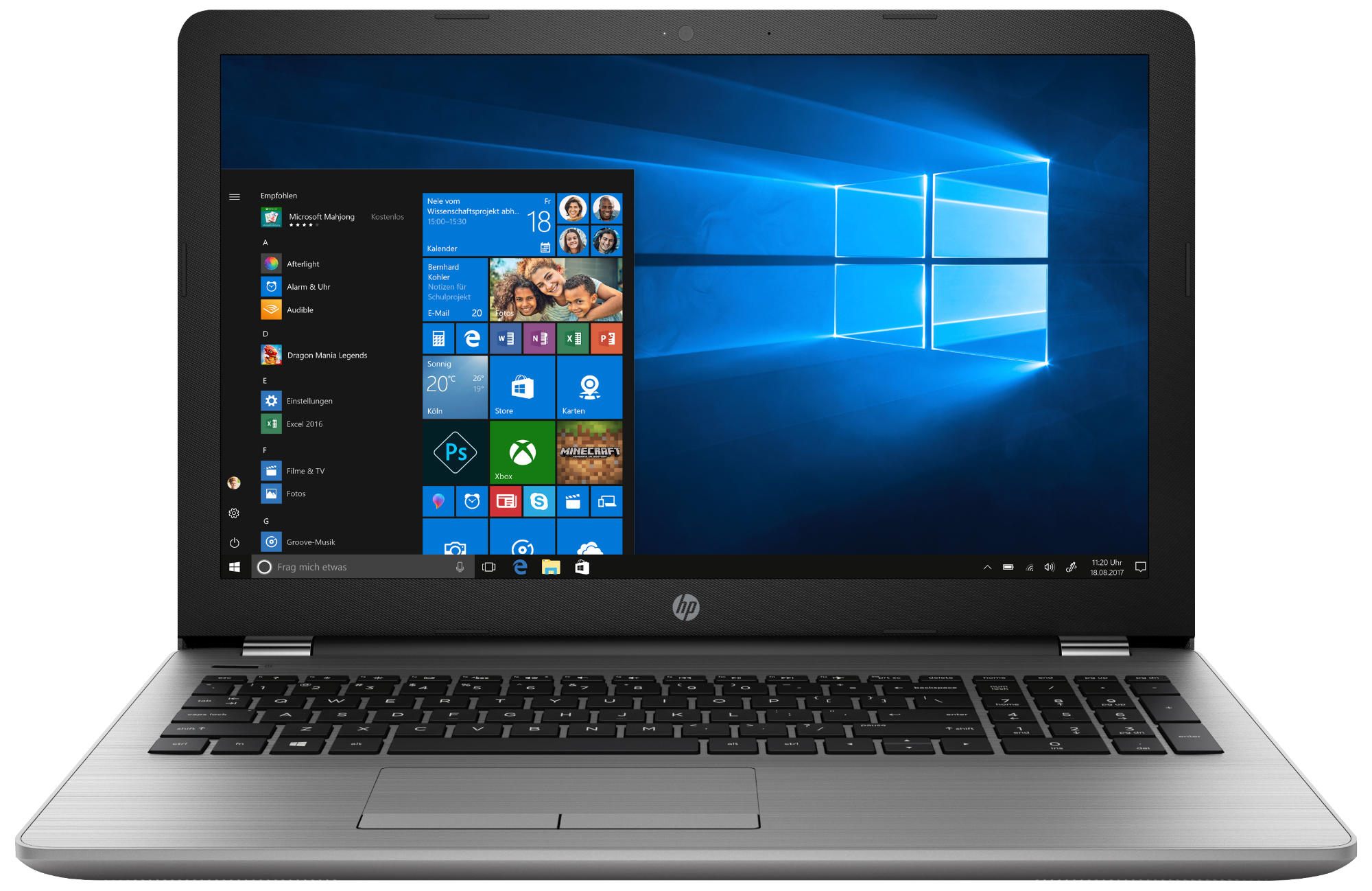 HP 250 G6 - 15,6 Zoll - Intel® Core™ i3 i3-6006U - 8 GB - 256 GB - Intel® HD 520 - Windows 10 Pro (32 bit)