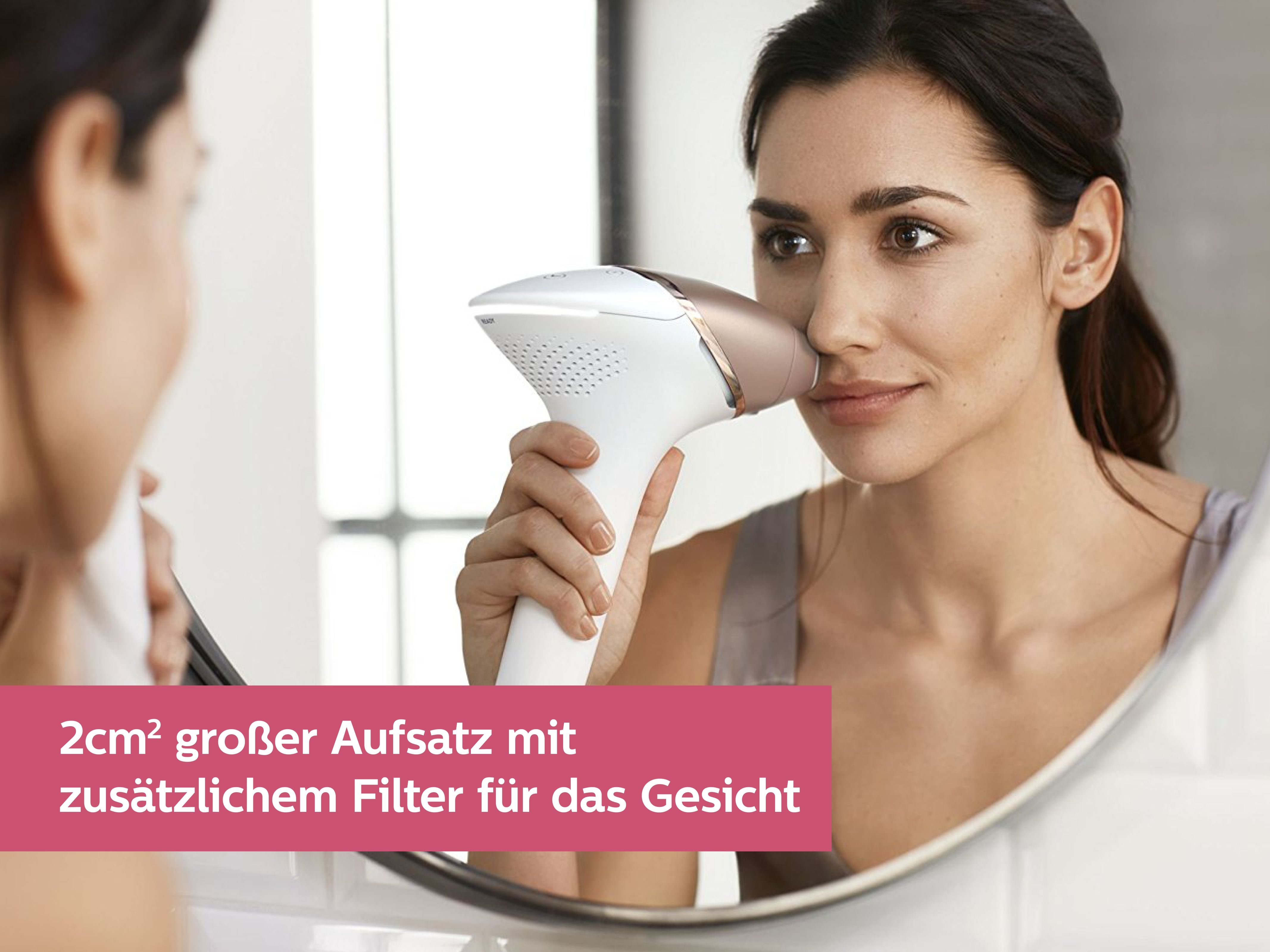 PHILIPS Lumea Prestige IPL-Haarentfernungsgerät BRI956/00, weiß-rosegold IPL-Haarentfernungsgerät (weiß, roségold, mit , )