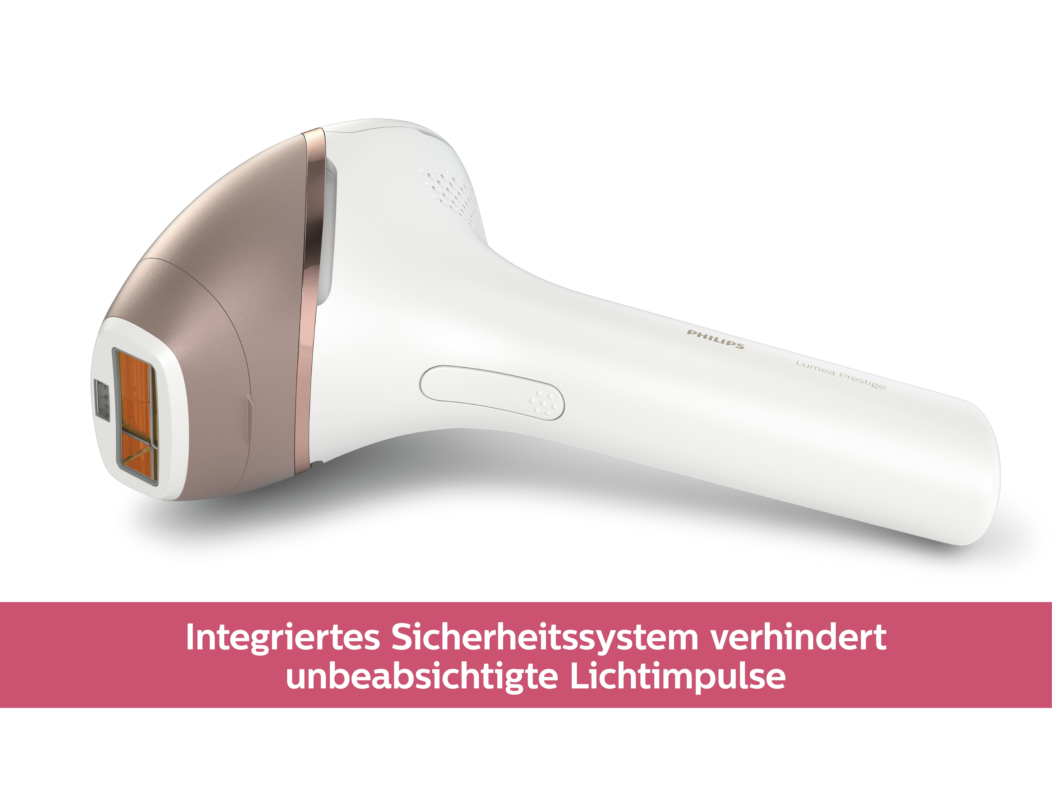 PHILIPS Lumea Prestige IPL-Haarentfernungsgerät BRI956/00, weiß-rosegold IPL-Haarentfernungsgerät (weiß, roségold, mit , )