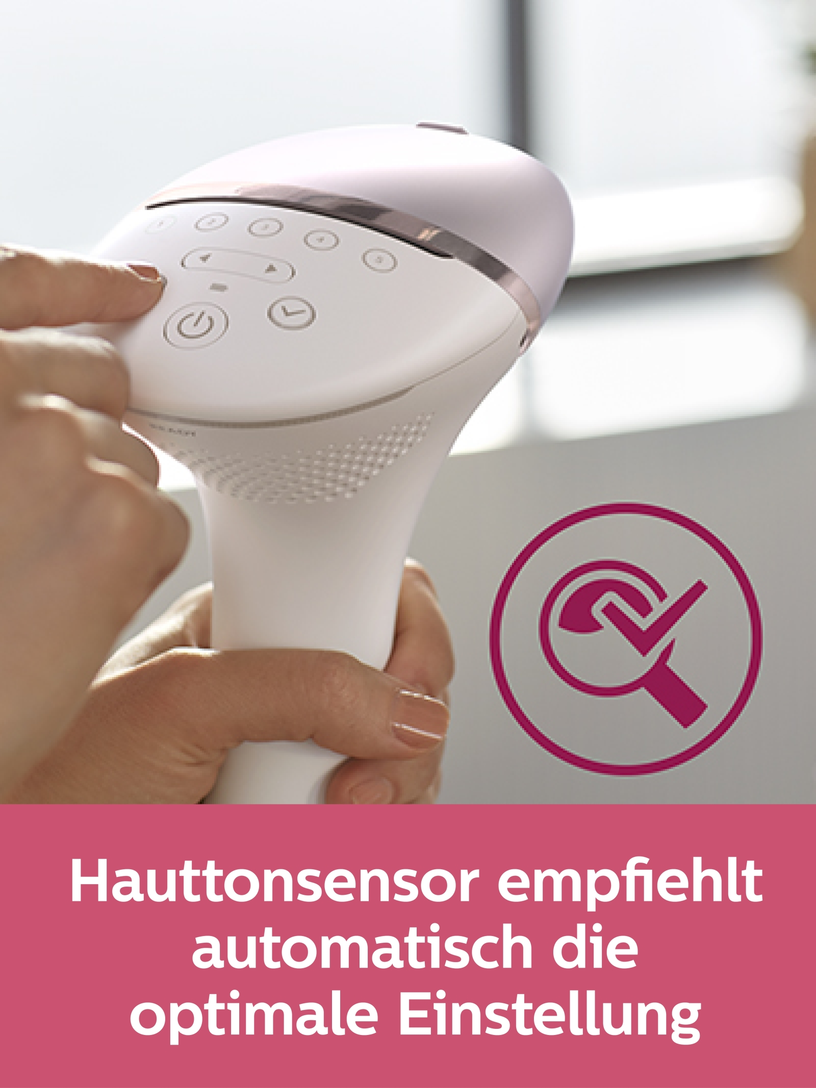 PHILIPS Lumea Prestige IPL-Haarentfernungsgerät BRI956/00, weiß-rosegold IPL-Haarentfernungsgerät (weiß, roségold, mit , )