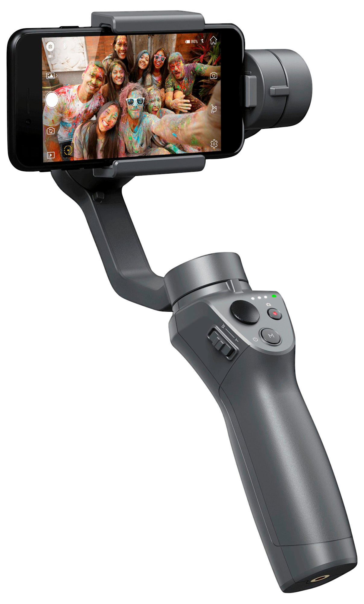 Estabilizador digital - DJI Osmo Mobile 2, Estabilizador de mano, Inclinable, Plegable, Negro
