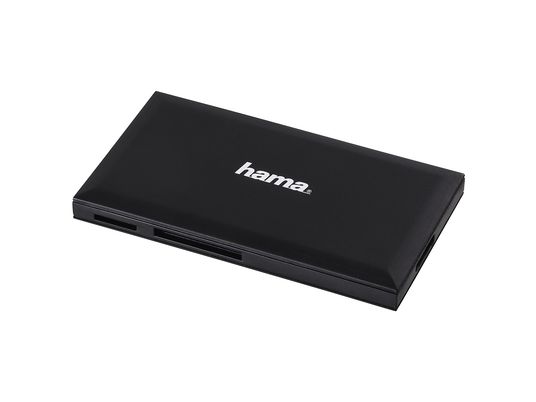 HAMA 181018 USB3 SD/MIC-SD/CF/MS BLACK - Lettore di schede (Nero)