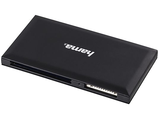 HAMA 181018 USB3 SD/MIC-SD/CF/MS BLACK - Lettore di schede (Nero)