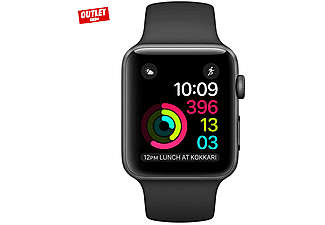 APPLE Watch 1. Seri MP032TU/A 42mm Space Grey Aluminium Case + Siyah Sport Band Akıllı Saat Outlet