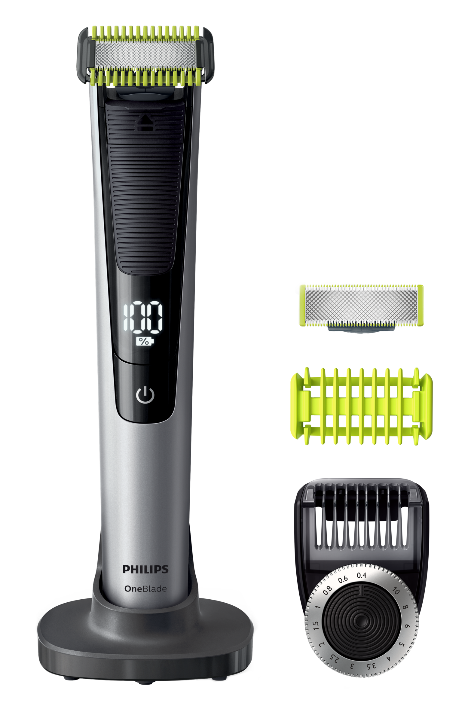 PHILIPS OneBlade Pro Face + Body QP6620/20, schwarz-silber Barttrimmer