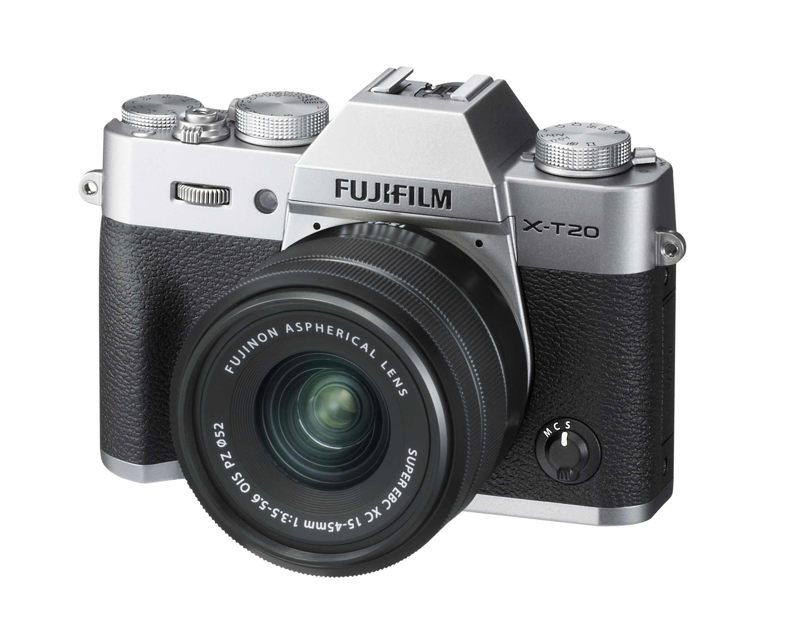 FUJIFILM X-T20 Kit Systemkamera mit Objektiv 15-45 mm, 7,6 cm Display, WLAN