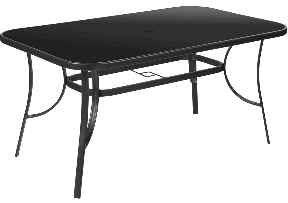 FIELDMANN FDZN 5030 Fémvázas asztal, sötétített üveglappal