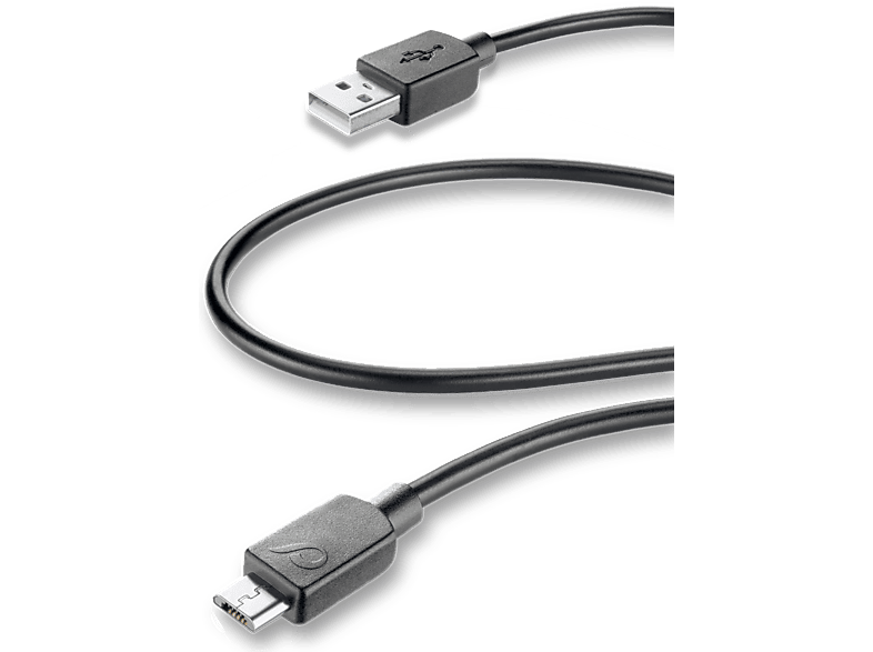 CELLULARLINE Kabel USB - microUSB 1 m Zwart (CLBDCMICROUSBK)