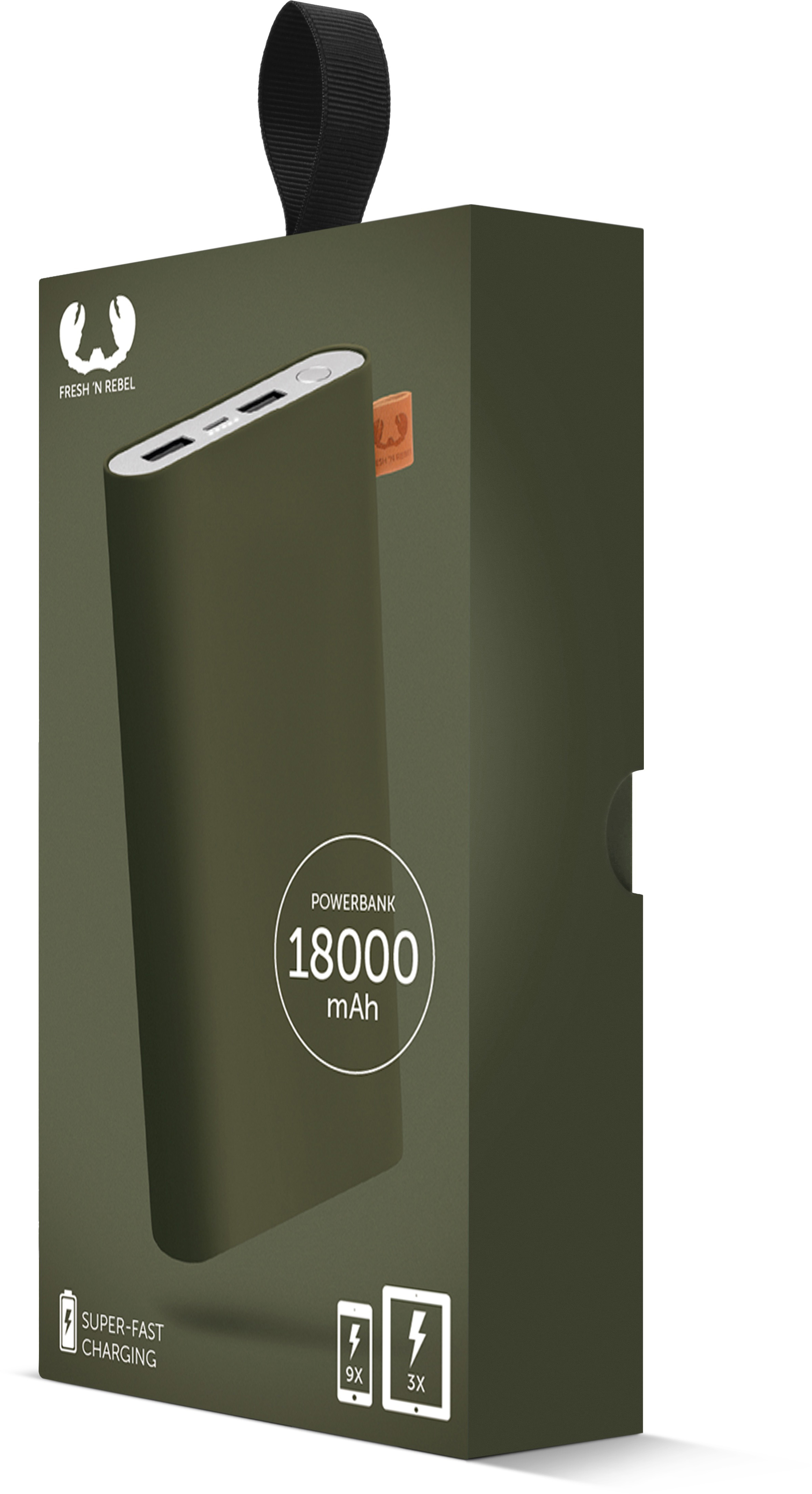 FRESH ‘N REBEL Army Powerbank 18000 mAh Camouflage